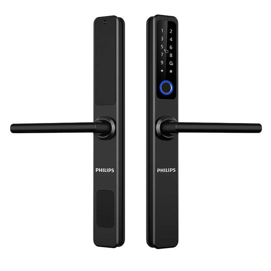 Philips DDL608-5HWS Smart Lever Lock For Narrow Frames