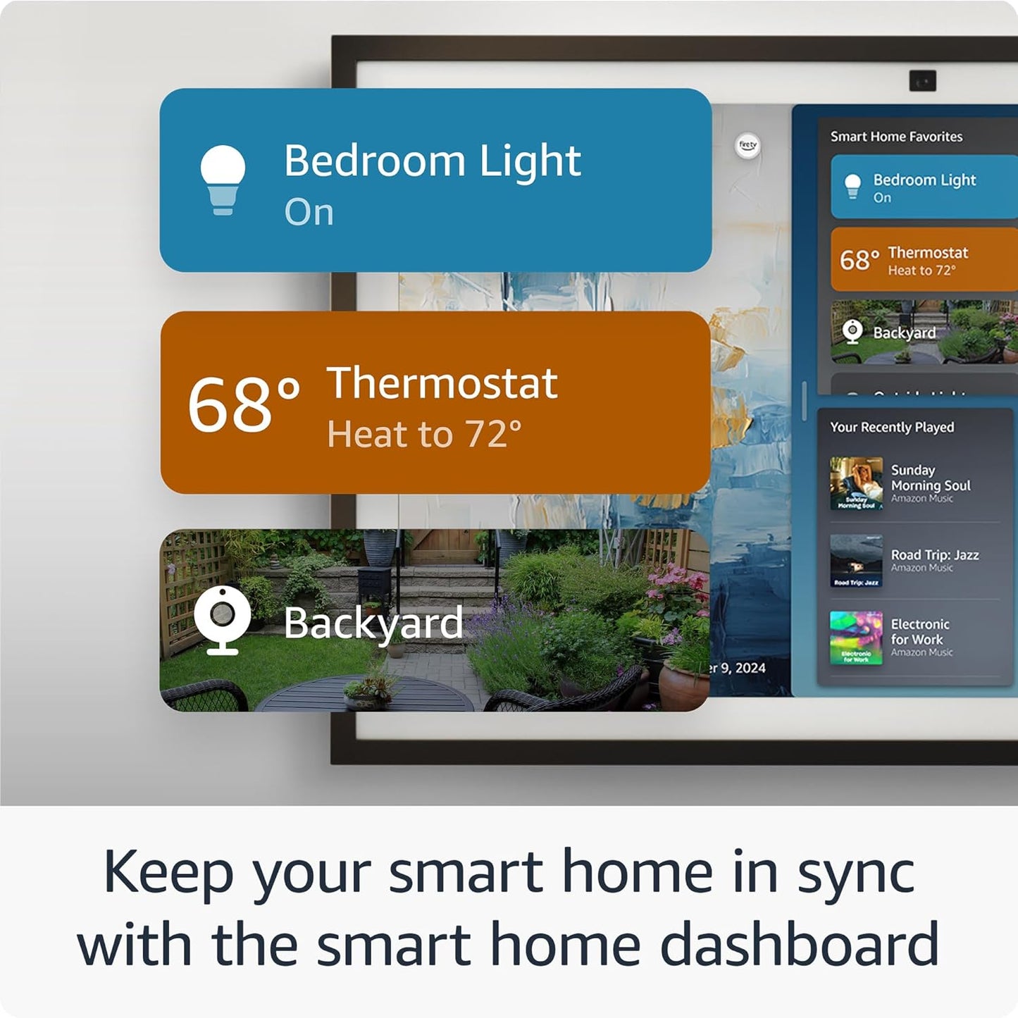 All-new Amazon Echo Show 15 | Full HD 15.6" kitchen hub for home organization, with built-in Fire TV and Alexa