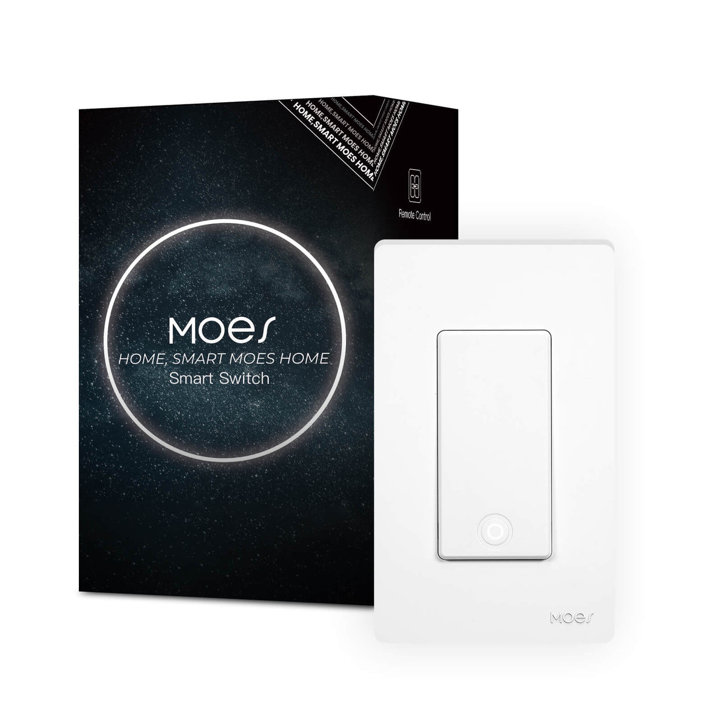 MOES Star Ring 2nd Generation Smart Single Pole 3 Way WIFI Switch