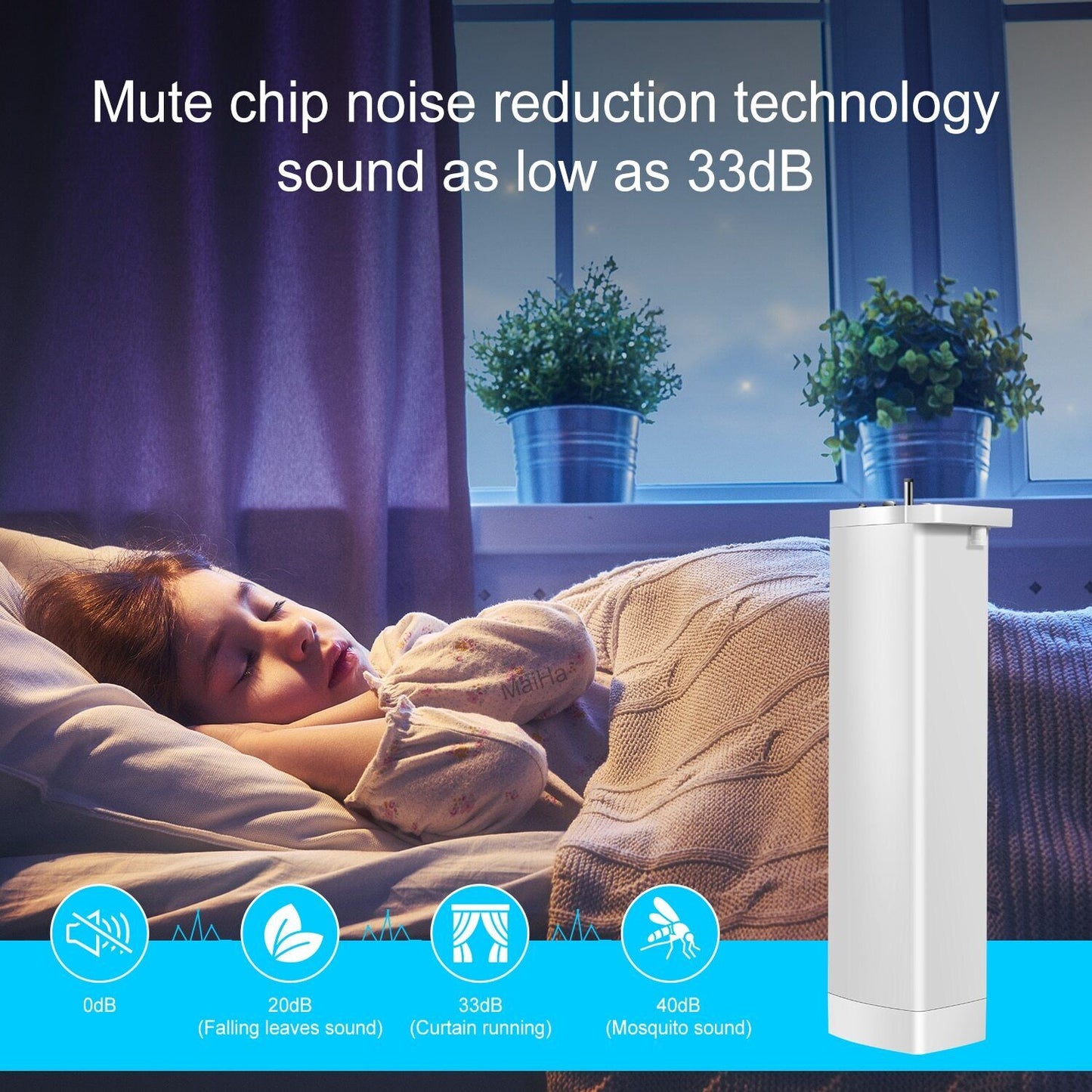 Tuya electric smart curtain motor Wireless Remote Control & Voice Control