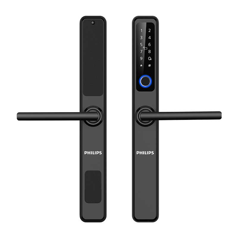 Philips DDL608-5HWS Smart Lever Lock For Narrow Frames