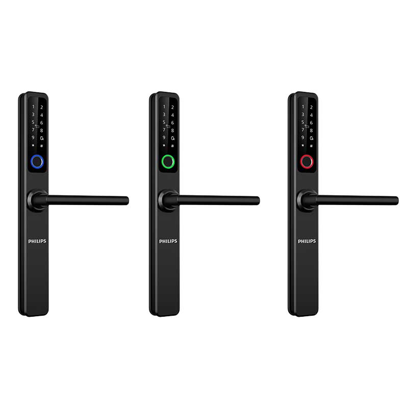 Philips DDL608-5HWS Smart Lever Lock For Narrow Frames