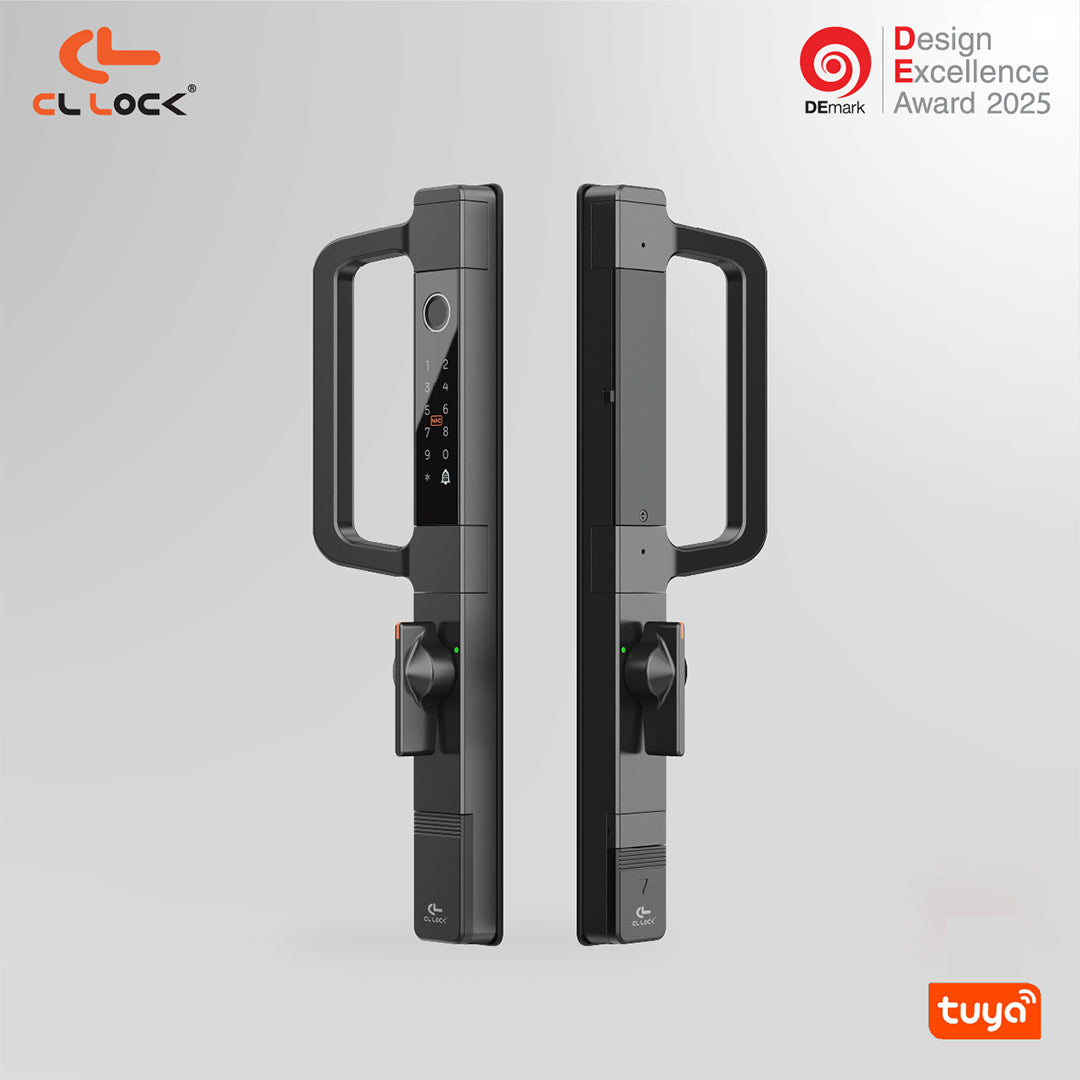 CL-AI2 | Wi-Fi Tuya App Aluminium digital door lock with 304 Stainless steel Lockcase For Sliding & Swing Doors Dustproof & Waterproof (IP67)