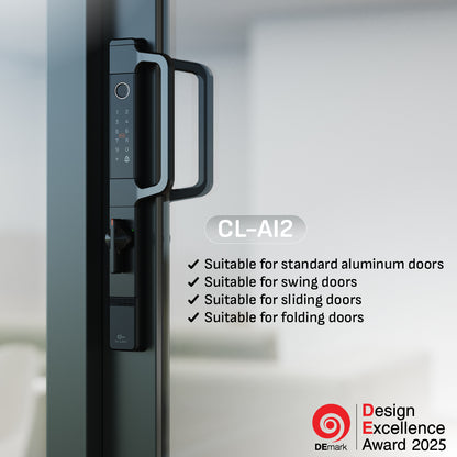 CL-AI2 | Wi-Fi Tuya App Aluminium digital door lock with 304 Stainless steel Lockcase For Sliding & Swing Doors Dustproof & Waterproof (IP67)