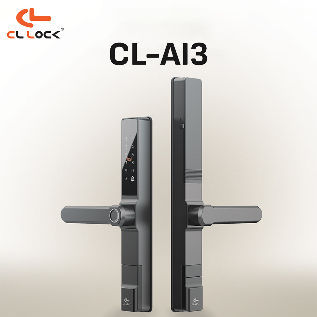 CL-AI3 | Wi-Fi Tuya App Aluminium digital door lock with 304 Stainless steel Lockcase For Sliding & Swing Doors Dustproof & Waterproof (IP67)