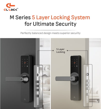 CL-M SERIES | Wi-Fi Tuya App Semi Auto Medium digital door lock with 304 Stainless steel Lockcase Dustproof & Waterproof (IP67)