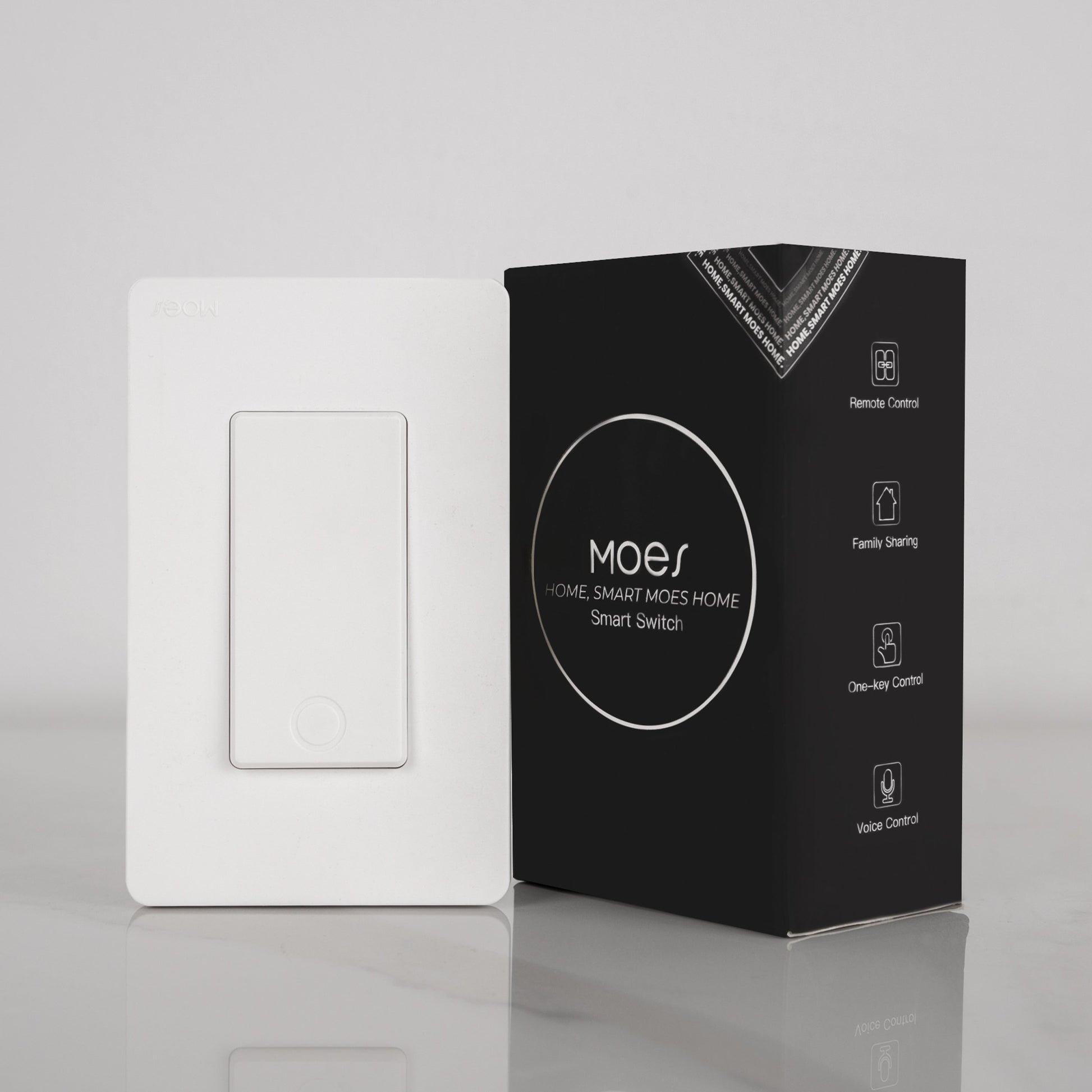 Moes Smart Button Switch 1 Gang, WiFi Remote Light Control