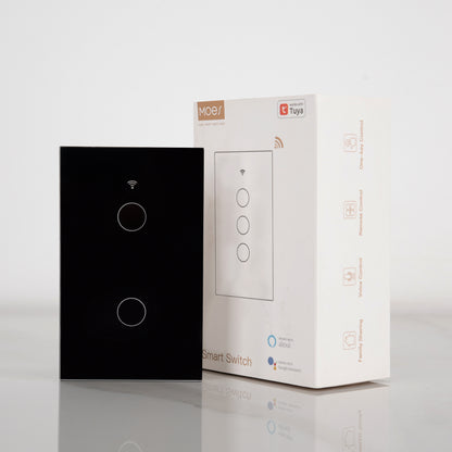Moes Touch Smart Switch 2 Gang, WiFi Wall Touch Switch