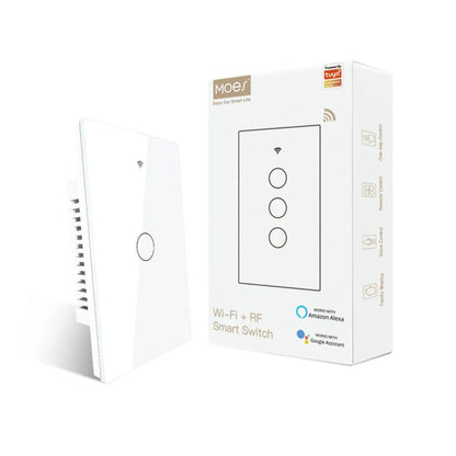 Moes Touch Smart Switch 2 Gang, WiFi Wall Touch Switch