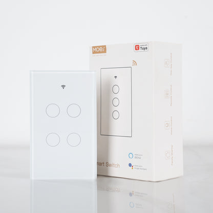 Moes Touch Smart Switch 4 Gang, WiFi Wall Touch Switch