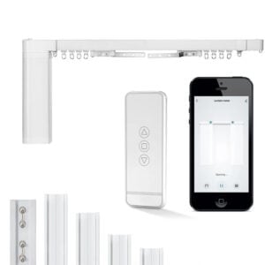 Moes 3M Smart Curtain, Smart Curtain with Remote and Voice Control