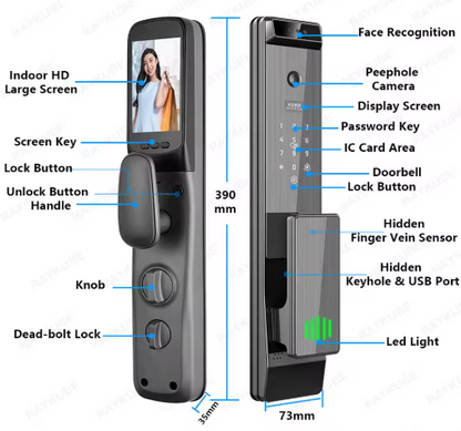 ESF 05 3D Face Fingerprint Door Lock