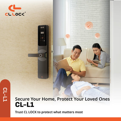 CL-L1 | Wi-Fi Tuya App Semi Auto Large digital door lock with 304 Stainless steel Lockcase Dustproof & Waterproof (IP67)