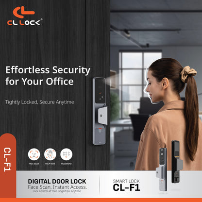 CL-F1 | Wi-Fi Tuya App Full Auto digital door lock with 304 Stainless steel Lockcase Dustproof & Waterproof (IP67)