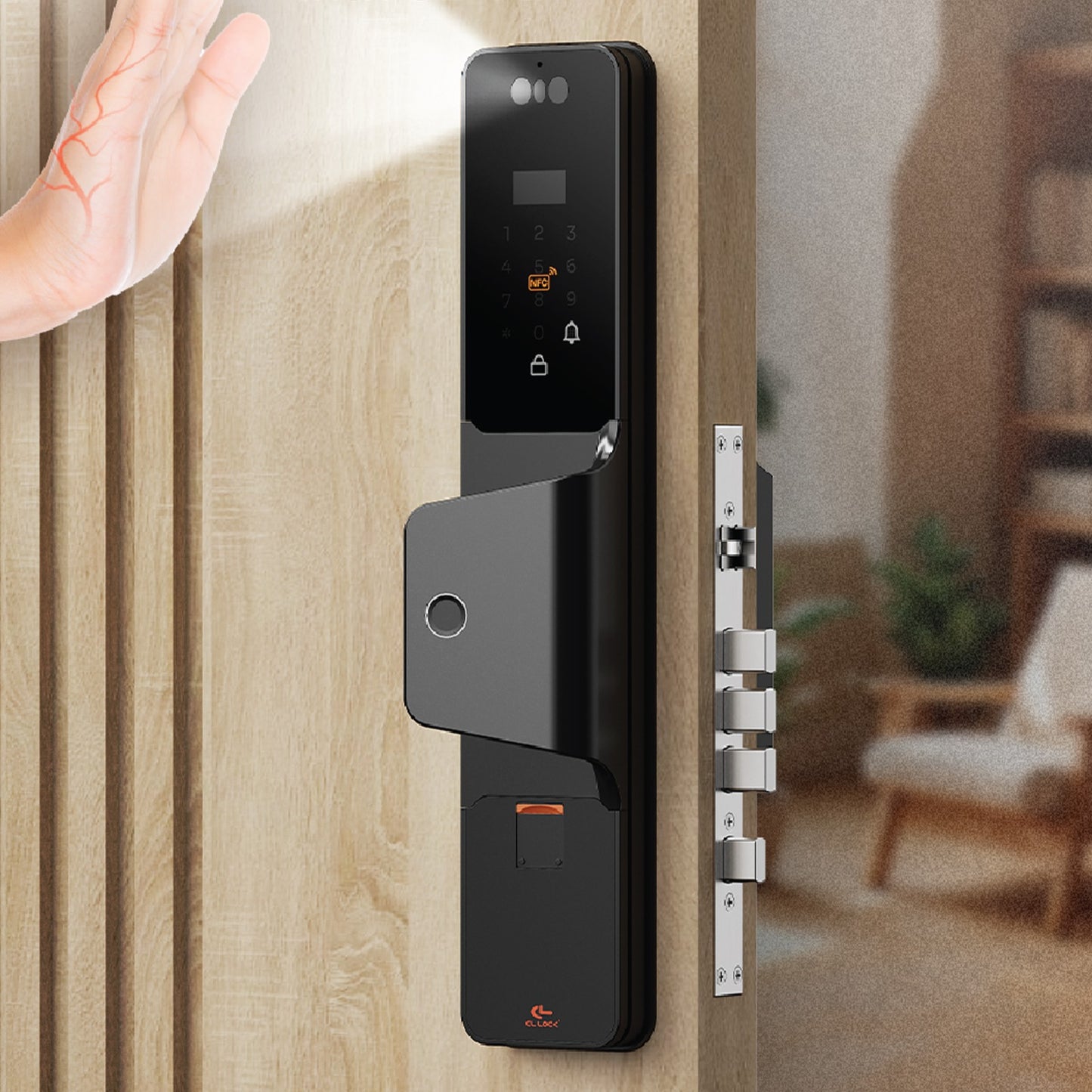 CL-F1 | Wi-Fi Tuya App Full Auto digital door lock with 304 Stainless steel Lockcase Dustproof & Waterproof (IP67)