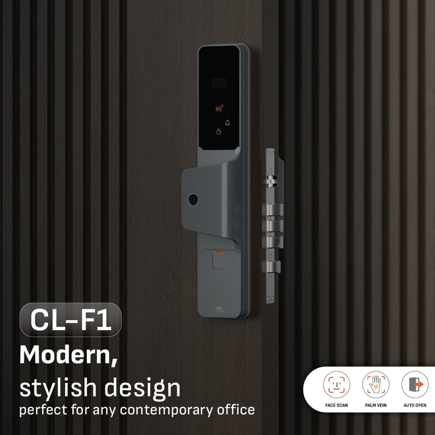CL-F1 | Wi-Fi Tuya App Full Auto digital door lock with 304 Stainless steel Lockcase Dustproof & Waterproof (IP67)